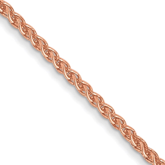 14K Rose Gold 1.05mm Solid Polished Spiga Chain (24 X 1.05) Made In Peru rsc40-24