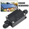 thumbnail image 1 of 2 Way Outdoor Waterproof IP65 Cable Connector PC Junction Box 240V Black, 1 of 4