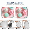 thumbnail image 6 of Daiia Pastel Macarons Delight 2PCS Car Windshield Sun Shade, Foldable Sun Shield for Car Front Window, Auto Sun Blocker Visor Protector Universal for Truck SUV Pickup-Medium, 6 of 7