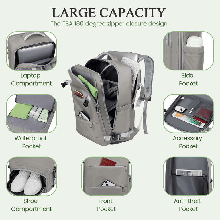 DAKOMM Travel Backpack for Women Men, Carry On Backpack with  display picture 1