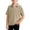 Khaki, variant on ITSAME T-Shirts for Boys, Short Sleeve Breathable Comfort Lapel Summer Casual Loose Tops Brown Size 7