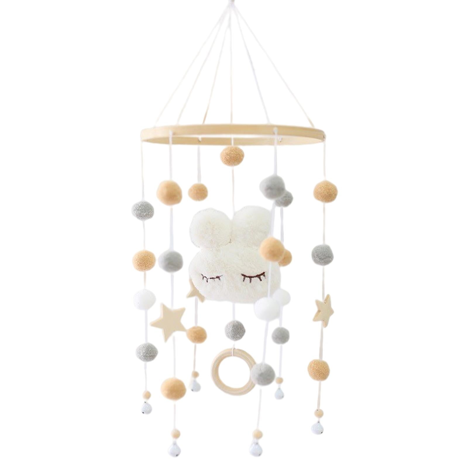LeeQinersw 2pcs Baby Mobile Rattle with Rabbit Baby Mobile for Crib Bedroom Nursery