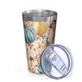 thumbnail image 2 of 16oz Tumblers Fall Pumpkins Leaves Pattern Stainless Steel Vacuum Insulated Double Wall Travel Tumbler Cups Mug with Lid and Straw,Cleaning Brush for Coffee,Tea, 2 of 4