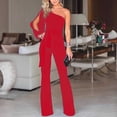 thumbnail image 2 of Jumpsuits For Women, Long Rompers For Women, Floral Jumpsuits For Women, Women's Jumpsuit, White Jumpsuit, White Jumpsuits For Women Sexy, Strapless Rompermom And Daughter Matching Outfits,Red, 2 of 5