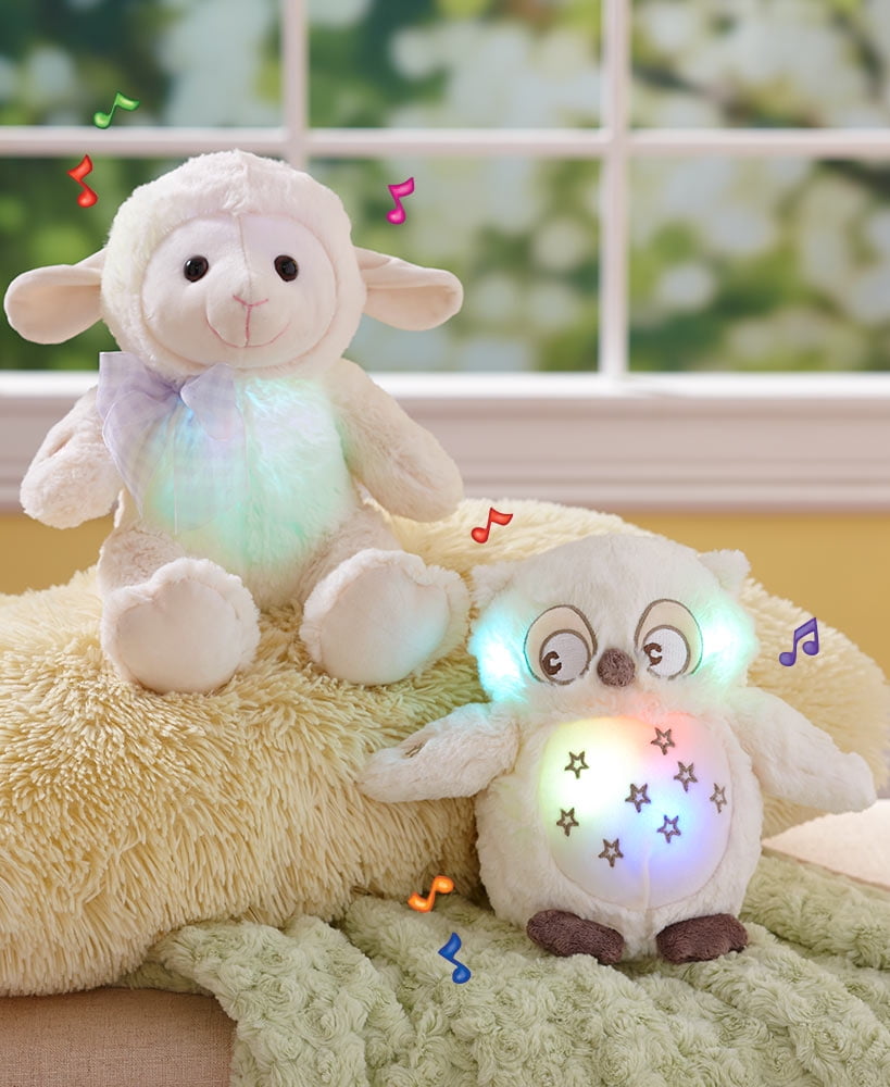 musical color changing lullaby plush