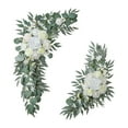 thumbnail image 4 of Juego de 2 guirnaldas de flores artificiales colgantes para arco de boda, fondo de flores artificiales Estilo A, 4 of 9