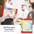 thumbnail image 3 of Case for iPad Air 5th Generation / iPad Air 4th Generation 10.9 inch with Screen Protector, 360 Degree Rotating Kickstand Hand Strap Shockproof Cover with Shoulder Strap, Rainbow Red, 3 of 7
