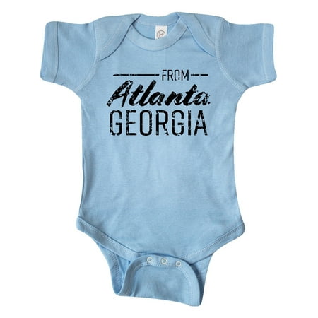 

Inktastic From Atlanta Georgia in Black Distressed Text Gift Baby Boy or Baby Girl Bodysuit