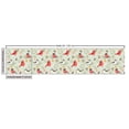 thumbnail image 3 of Ambesonne Christmas Fabric by the Yard Upholstery, Winter Ornaments Birds, 5 Yards, Pale Green and Multicolor, 3 of 5