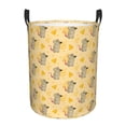 thumbnail image 1 of Balery mouse and cheese Cesta de ropa redonda con asas, impermeable, independiente, para ropa, juguetes, dormitorio y familia-Small, 1 of 6