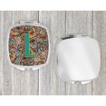 thumbnail image 4 of Letter L Retro Tribal Alphabet Initial Compact Mirror, 4 of 4