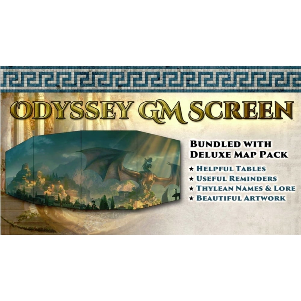 Odyssey of the Dragonlords GM Screen and Map (Other)