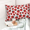 thumbnail image 4 of Kdxio Cotton Pillow Cases 16"x24" Pillowcases,Soft and Breathable Bedroom Pillow Cases-Cartoon Ladybug-No Pillow Core, 4 of 5