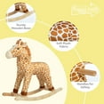 thumbnail image 3 of Happy Trails Rocking Horse - Plush Giraffe Animal Rocker for Ages 3 and Up, 3 of 6