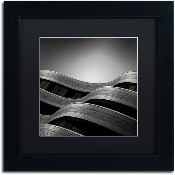 Trademark Fine Art "The Urban Sea" Canvas Art by Dave MacVicar, Black Matte, Black Frame