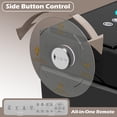 thumbnail image 5 of WinZo Square Smart Toilet Bidet For Modern Bathroom,Diamond-shaped Sleek Design Elonagted Rectangle 17" Comfort Bowl (Black), 5 of 7