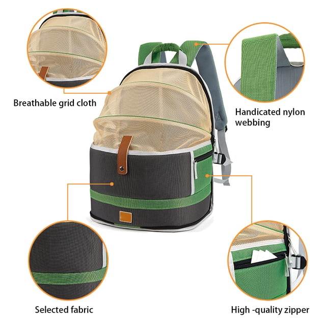 Sac à Dos de Transport pour Animaux de Compagnie Grande Capacité Camping Randonnée Voyage en Plein Air Sac à Dos Portable Sac à Bandoulière Réglable Animaux Fournitures S