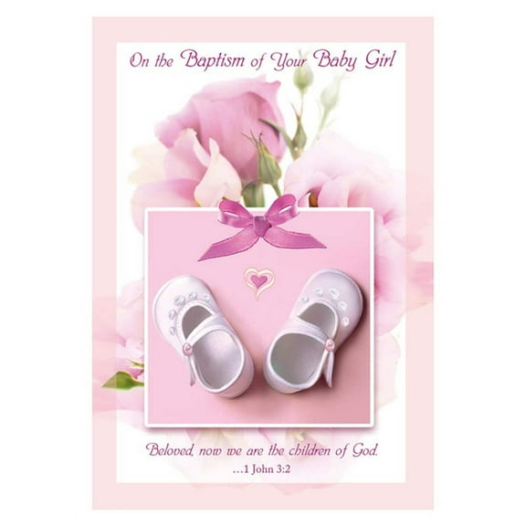On the Baptism of Your Baby Girl Card (BAP37049)
