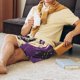 thumbnail image 5 of Balery Astronaut Floating purple Space Pantalones cortos de pijama de punto de algodón para hombre con cinturilla y bolsillos-3X-Large, 5 of 6