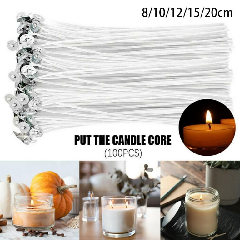 100pcs Cotton Candle Wicks (15/8/20/10CM) for Candle Making DIY Candle 