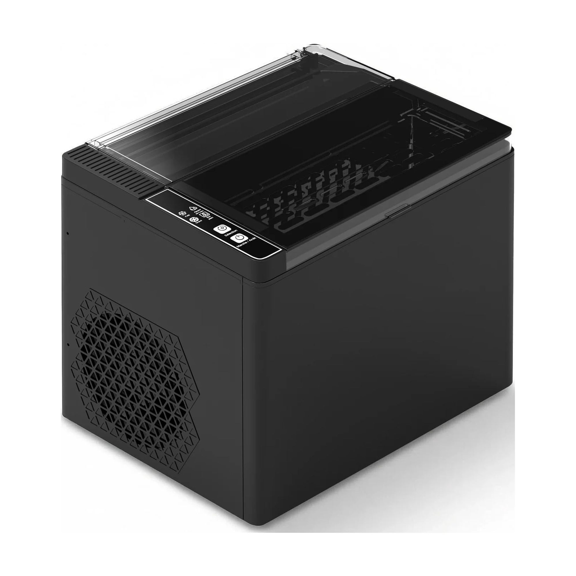 Bullet Ice Maker Machine Countertop, Makes 9 Bullet-Shaped Ice Cubes in 6 Mins 26 Lbs Daily Output 1.6L Water Tank Self-Cleaning Ultra-Quiet Portable Ice Maker for Home Kitchen Office RV Bar