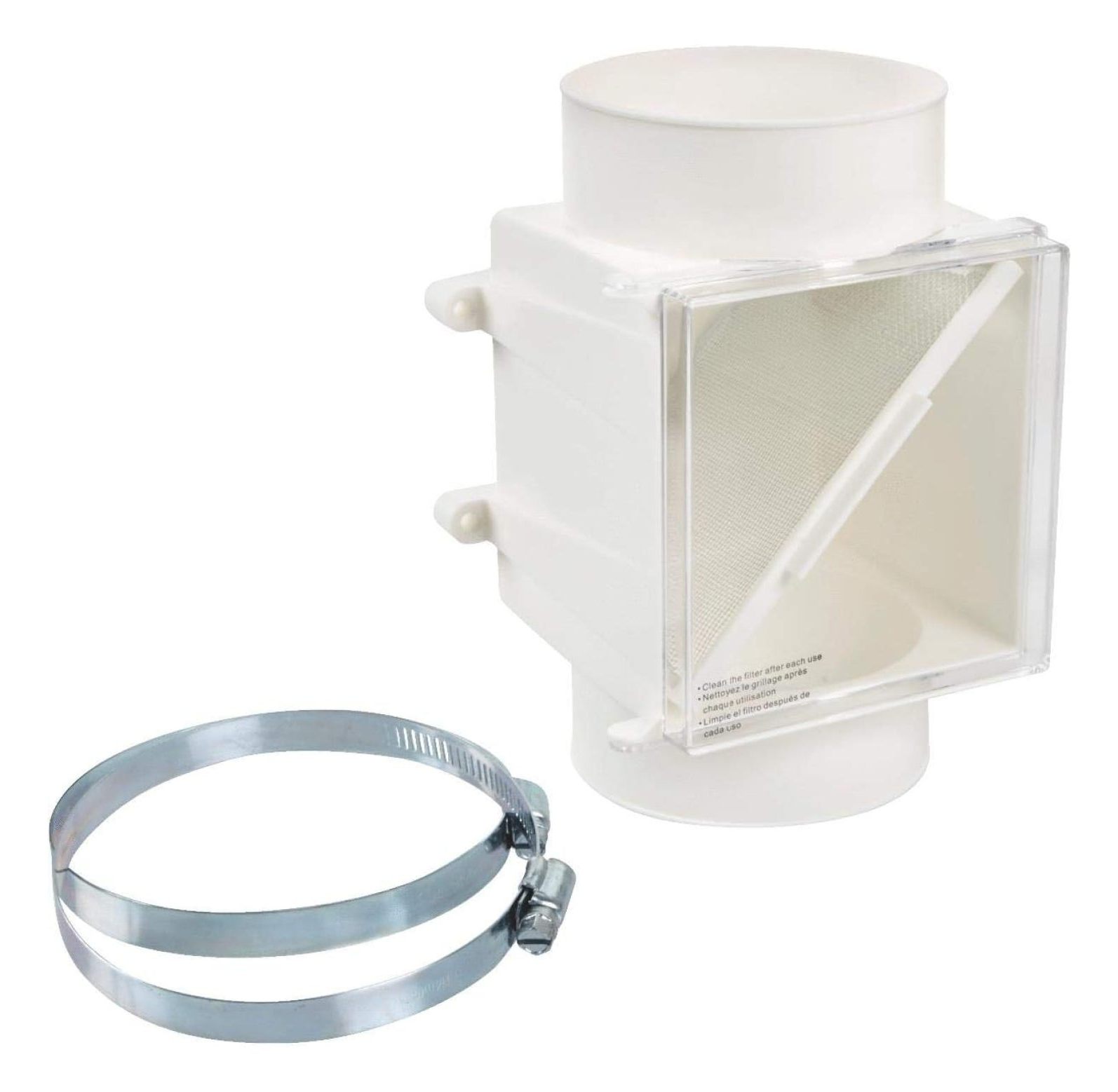 PCLT4WZW Dryer Duct Lint Trap, 1-Pack