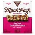 thumbnail image 4 of (3 pack) MUNK PACK 1g Sugar Nut & Seed Bars, Sea Salt Dark Chocolate - Low Carb Keto Bars, Low Sugar Snacks, Gluten Free - Box, 4 Count, 1.23oz, 4 of 9