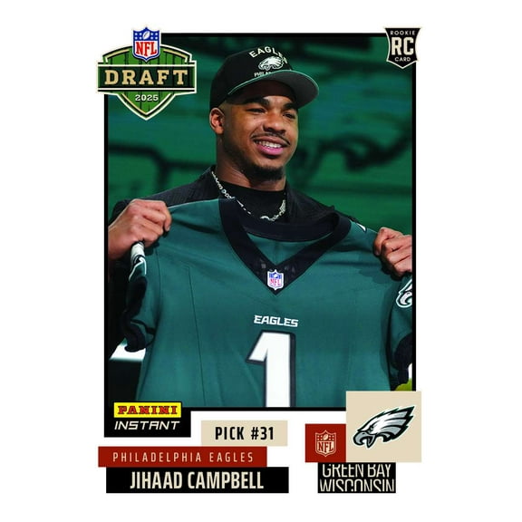 NFL 2025 Instant Draft Night Football Jihaad Campbell #13 (Rookie)