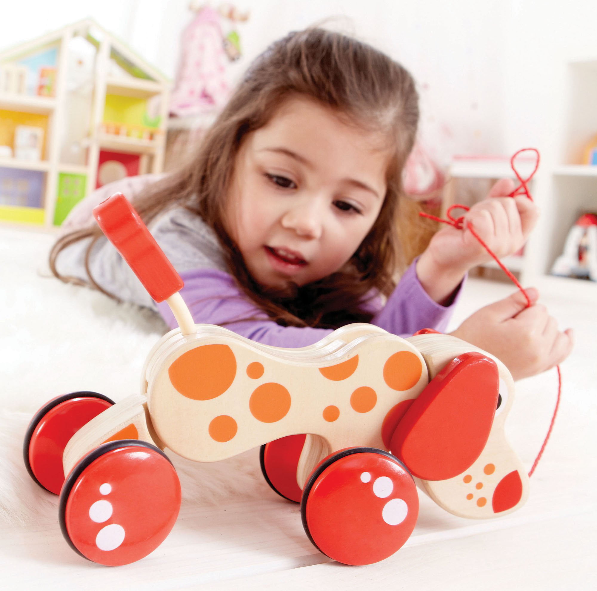 Hape Walk-a-long Puppy E0347 Kids Toy for sale online 