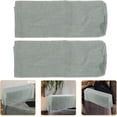 thumbnail image 4 of Nvzi 2pcs Washable Sofa Armrest Covers Stretch Chair Arm Protectors-Blue Green, 4 of 4