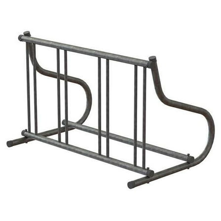 Madrax Bike Rack,1-Sided,4-Bike,48 in.,Silver QS-GR114-G