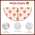 thumbnail image 3 of Fotbe Orange Peach Pattern Christmas Tree Skirt, Tree Skirts Plush Christmas Decorations, Christmas Tree Skirts Xmas Decorations Holiday Party Decor-48", 3 of 6