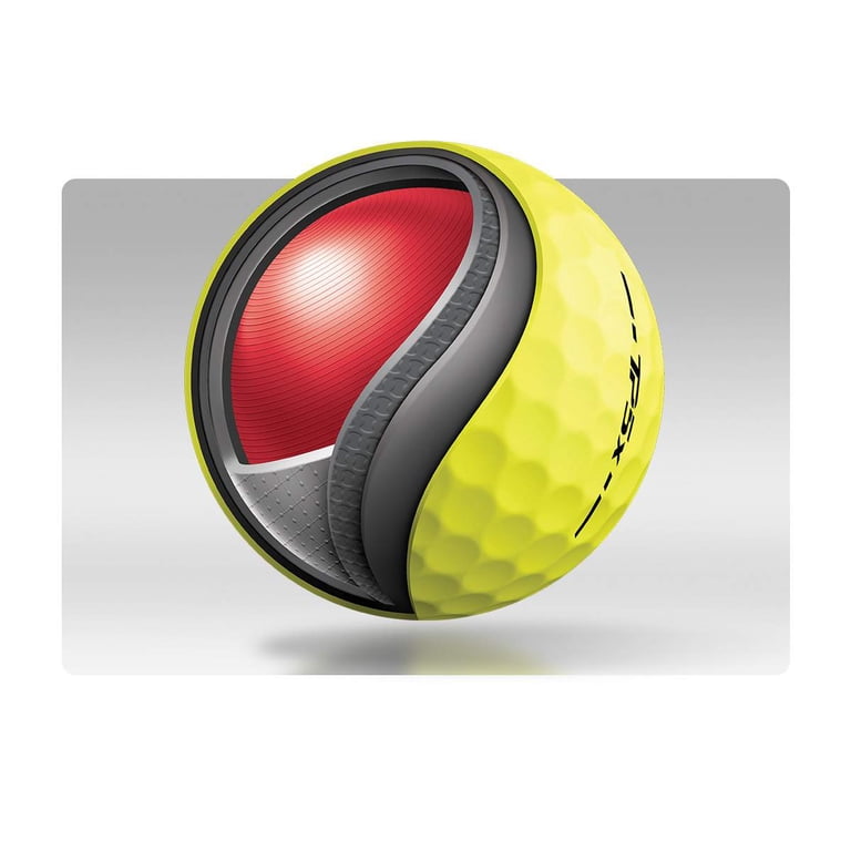 4 pack) TaylorMade TP5X Yellow Golf Balls - Walmart.com