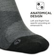 thumbnail image 4 of Feetures Elite Max Cushion No Show Tab Ankle Socks - Sport Sock with Targeted Compression - Grey, S (1 Pair), 4 of 6