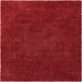 thumbnail image 7 of Unique Loom Davos Shag Collection Area Rug - Solid (3' 1" Square Poppy), 7 of 7