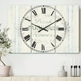 thumbnail image 2 of Designart 'Farmhouse Florals VIII' Farmhouse Wall Clock, 2 of 3