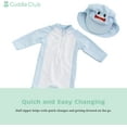 thumbnail image 4 of Cuddle Club One-Piece Baby Swimsuit UPF 50+ Infant Sunscreen Baby Beach Gear, Rashguard Shark 3-6 Mos, 4 of 6