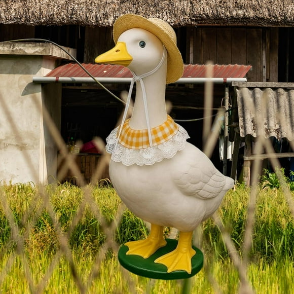 Bufanda de sombrero de ganso, sombrero de de gallina, , accesorios, divertido, ropa, disfraz de ganso para porche, césped, decoración de