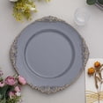 thumbnail image 6 of Balsa Circle 6 Charcoal Gray 13" Acrylic Round Charger Plates Decorations Embossed Rim, 6 of 8