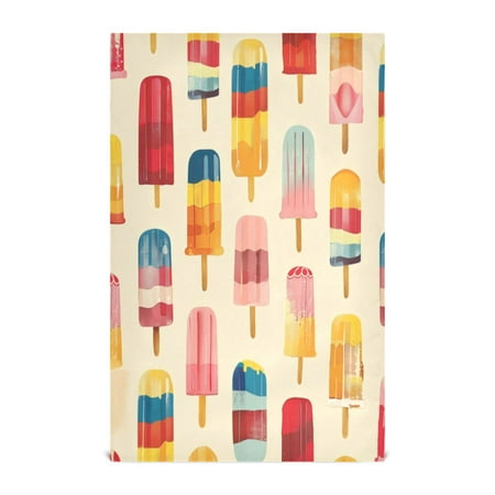 

Kitchen Towel 28x18 Inches x4，Plate Towel Decorative Towel Napkin Tea Towel Tea Towels For Kitchen Dish Cloths & Dish Towels Colored Popsicle