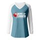 thumbnail image 3 of MHFRRA Camiseta Informal Holgada de Manga Larga con Cuello En V para Mujer, Suave y Cómoda, para Uso Diario Azul Claro, 3 of 3