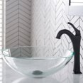 thumbnail image 3 of KRAUS 16 1/2-inch Crystal Clear Glass Bathroom Vessel Sink and Arlo Faucet Combo Set with Pop-Up Drain, Oil Rubbed Bronze Finish, 3 of 9
