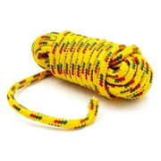 (3 pack) Ozark Trail Braided Polypropylene Blend Utility Line, 3/8 in x 25 ft, 195 lb Maximum Working Load, Multicolor