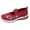 Red, variant on Women's Athleisure Slip-On Sneakers - Spring/Autumn Breathable Mesh Shoes with Memory Foam