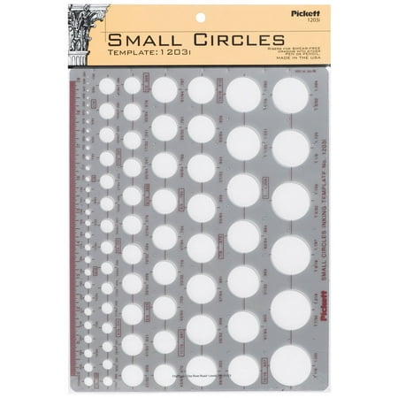 UPC: 0014173152855 | Pickett Small Circles Inking Template