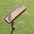 thumbnail image 1 of Vintage Bronze Golf Putter - Classic Blade Design with Leather Grip, Rust-Proof Finish for Course/Training GRFQ708-32 inches, 1 of 5
