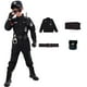thumbnail image 1 of Disfraz de policía especial para niños, uniforme de actuación para fiestas de Carnaval, Halloween, ejército, 110-160CM, 1 of 4