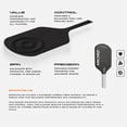 thumbnail image 5 of Phantom 60 Wide 16mm Pickleball Paddle, Japan Raw Carbon Fiber | Consistent Performance, Control Play, With Bag, 5 of 5