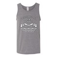 thumbnail image 2 of Wild Bobby, Life Is Better At The Lake, Men Graphic Tank Top, Heather Grey, X-Large, 2 of 4