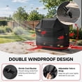 thumbnail image 4 of 58 Inch BBQ Grill Cover for Outdoor Grill, Waterproof Heavy-Duty Barbecue Gas Grill Cover for 3-5 Burner Barbecue Grill,Black, 4 of 7